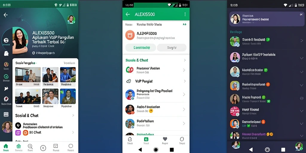 Antarmuka ALEXIS500 yang user-friendly untuk VoIP Panggilan.