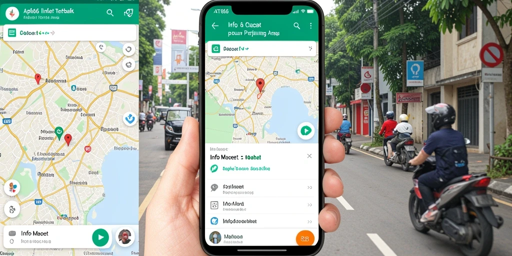 Tampilan antarmuka aplikasi Info Macet AT866 yang informatif dan mudah digunakan.