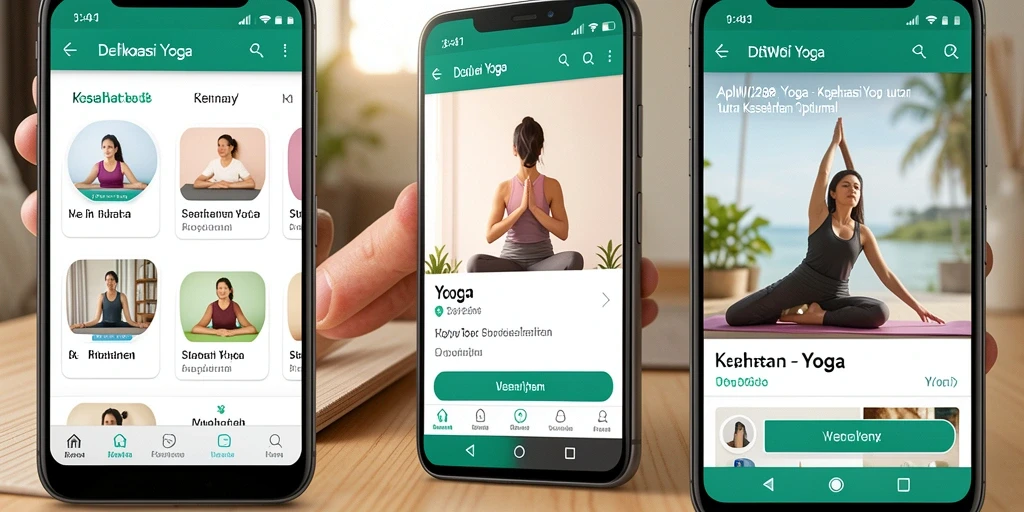 Tampilan antarmuka DEWI288 yang menarik dan fungsional untuk praktik Yoga.
