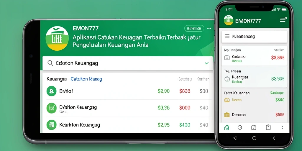 Antarmuka EMON777 yang intuitif untuk catatan keuangan.