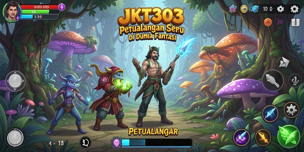 Tampilan antarmuka JKT303 dalam dunia petualangan yang menawan.