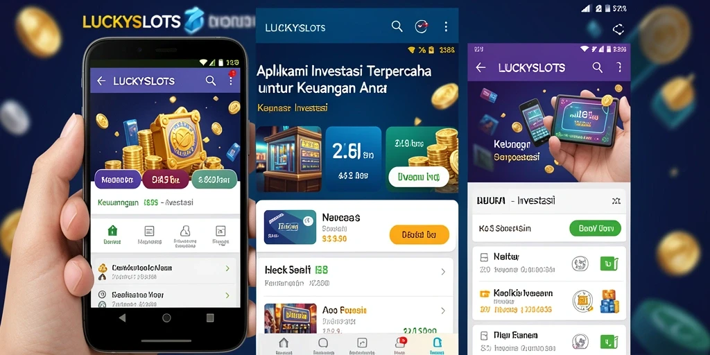 Tampilan antarmuka utama LUCKYSLOTS yang menarik dan informatif.