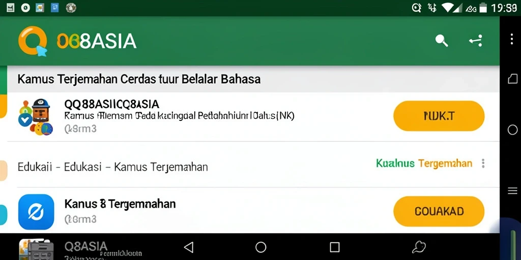 Antarmuka intuitif QQ88ASIA memudahkan pengguna menerjemahkan bahasa.